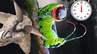 Puss Moth Life Cycle: Cerura vinula one minute lifecycle