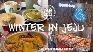 WINTER IN JEJU ISLAND (제주도) - Ocean Suites Jeju Hotel | Dongmun Market | Sumokwon park | Pocha