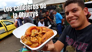 Los famosos ALMUERZOS CALLEJEROS de la CHURRYS en MEDELLIN