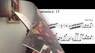 A. Bova, Fantasia n  15 for alto recorder