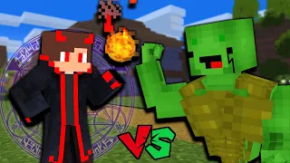 【Maizen】💨100 Days  Wizard JJ vs Muscle Mikey【Minecraft Parody Animation Mikey and JJ 】