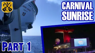 Carnival Sunrise Cruise Vlog 2020 - Part 1: Embarkation, Cabin Tour, Sailaway, Dive-In - ParoDeeJay