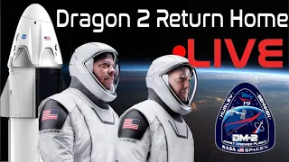[Undocking at 1:35:19] "SpaceX Crew Dragon Return Home LIVE" Crew Dragon Demo 2 LIVE NASA astronauts