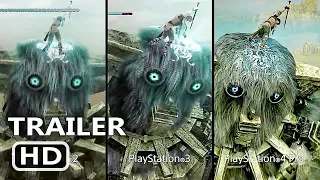 PS4 - Shadow Of The Colossus Comparison Trailer (2018) PSX 2017