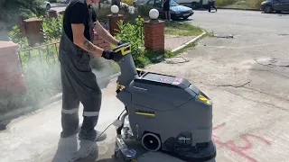 Как пользоваться поломоечной машиной Karcher. Пошаговая инструкция от Будпрокат.