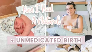 HOW TO PREPARE FOR A NATURAL BIRTH | Everything You Need to Know + Prepping Tips!