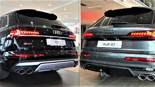 New Audi SQ7 2023 - Two colors Exterior Comparison by Supergimm