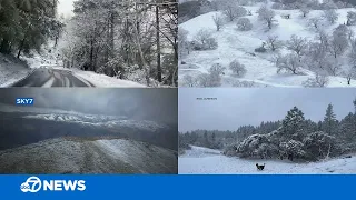 Winter storm transforms NorCal, Bay Area into snowy landscape