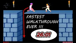 Prince of Persia (HD) - FASTEST walkthrough (26:01) without death !
