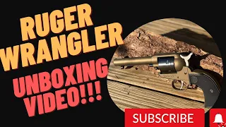 Ruger Wrangler Six Shooter Gun Unboxing, 22LR Rimfire Single Action Revolver, Bronze Cerakote.