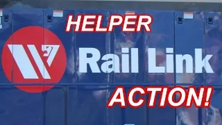 WB BNSF coal train w/MRL helper action in Livingston, MT!