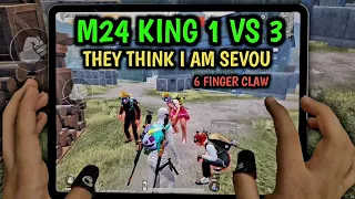 M24 KING 1 VS 3 | 6-FINGERS CLAW HANDCAM IPAD PRO 12.9