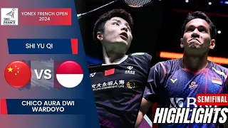 Chico Aura Dwi Wardoyo (INA) vs Shi Yu Qi (CHN) | Badminton French Open 2024 | SF