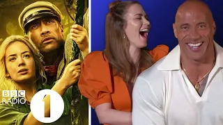 "Tight balls!" Dwayne 'The Rock' Johnson, Emily Blunt & Jack Whitehall on Jungle Cruise nicknames