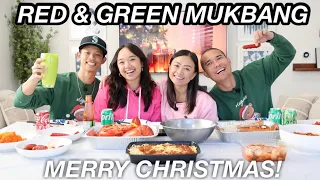 RED AND GREEN MUKBANG - MERRY CHRISTMAS! | The Laeno Family