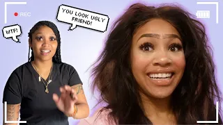 I Did My Makeup & Wig  Horribly To See How My Friend Would React... *Prank*