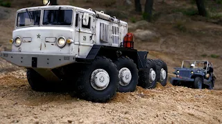 Cross RC BC8 Mammoth 8X8 Truck & RocHobby 1941 MB Willys Rock Trail