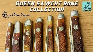 Queen Cutlery Sawcut Bone Pocket Knives - Complete Collection Overview