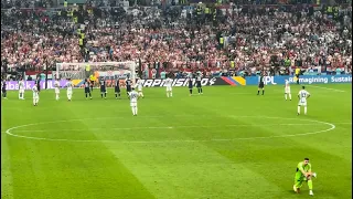 Argentina vs Croatia 5K World Cup 2022 | Fan View | Messi and Julian Alvarez Goals | Celebration