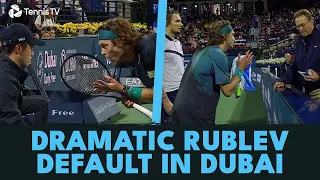 Dramatic Andrey Rublev Default In Dubai 2024 Semi-Final