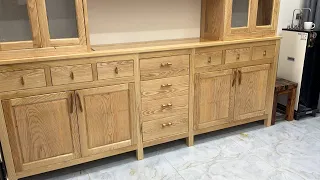 Building an Enormous Dining Room Storage Cabinet for My Family | Effective Wood Processing