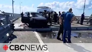 2 dead after Crimea bridge explosion in Russia