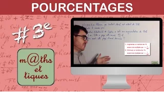 Effectuer un calcul de pourcentage - Troisième