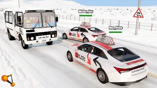 ДВА УЧЕНИКА АВТОШКОЛЫ НЕ ПОДЕЛИЛИ ДОРОГУ! ИСТРУКТОРЫ В ЯРОСТИ | BeamNG.drive