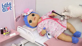 BABY ALIVE NINA TEVE FEBRE E TIVE QUE LEVÁ LA AO HOSPITAL