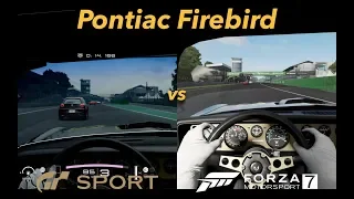 Gran Turismo Sport vs Forza Motorsport 7 | 1978 Pontiac Firebird @ Monza POV