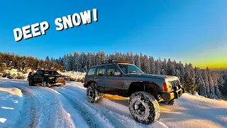 2023 Snow Run! Jeep Cherokee XJ and Toyota Tacoma!