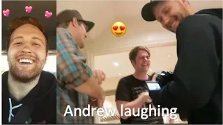 Andrew laughing for almost 30 minutes (TRY NOT TO LAUGH, SMILE OR FALL IN LOVE)
