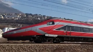 Frecciarossa ETR600.04  beccato in uscita dalla stazione di Trento! (8502 Roma Termini-Bolzano)