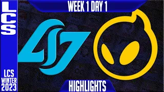 CLG vs DIG Highlights | LCS Winter 2023 W1D1 | Counter Logic Gaming vs Dignitas