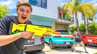 $10,000 NERF BATTLE!! ($4 MILLION MANSION)