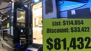 LUXURY 5TH WHEEL PRICING AT RV SHOW-  VANLEIGH BEACON AND VILLANO