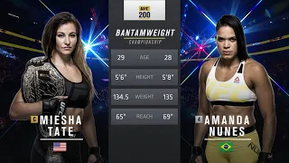 Miesha Tate vs Amanda Nunes Full Fight Full HD