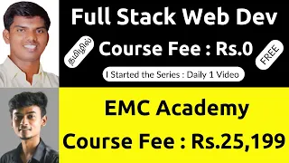 Full Stack Web Development Course FREE of Cost Rs.0 | Tamil