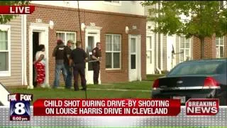 Cleveland police say child shot during drive-by