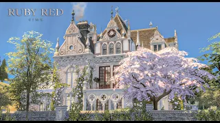 Sims 4 Fairytale Castle | Stop Motion |  模擬市民4  童話城堡  |  速建與下載