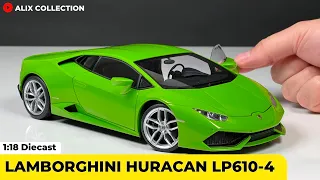 Unboxing of Lamborghini Huracan LP610-4 1:18 Composite Diecast by AUTOart Models (4K)