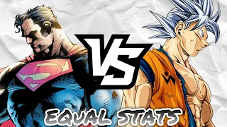 Who Would Win with EQUAL STATS, Goku or Superman? | Closer Than You Think