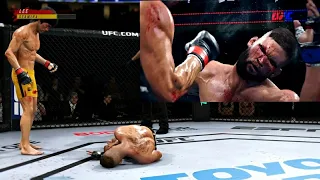 BRUCE LEE VS JEREMY STEPHENS *streetbrawls*😱🔥🥋💪🥊💯 | UFC 4 K1 RULES | UFC 4 2021 | UFC 4 BRUTAL FIGHT