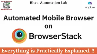 Automated Mobile & Browser BrowserStack | How To Automate chrome Mobile Android Device| BrowserStack