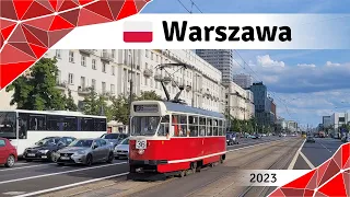 Heritage trams in Warsaw, Poland: Sightseeing with tram 36 | 2023