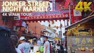 Exploring the Vibrant Melaka Jonker Street Night Market | Walking Tour Adventure!