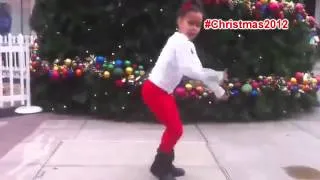 Asia Monet Ray dancing for Christmas #25DaysofChristmas