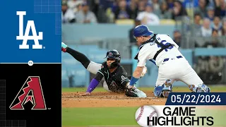 Arizona Diamondbacks Vs Los Angeles Dodgers Game Highlights 05/22/2024 | MLB Highlights 2024