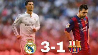 #ملخص مباراة ريال مدريد 3 1 برشلونة  الدوري الاسباني 2015   تعليق يوسف سيف