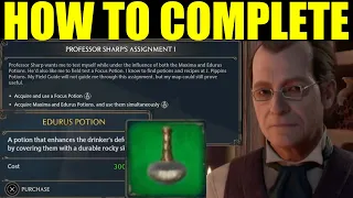 How to Complete professor sharps assignment 1 - Aquire Maxima and Eudurs Potions Hogwarts Legacy